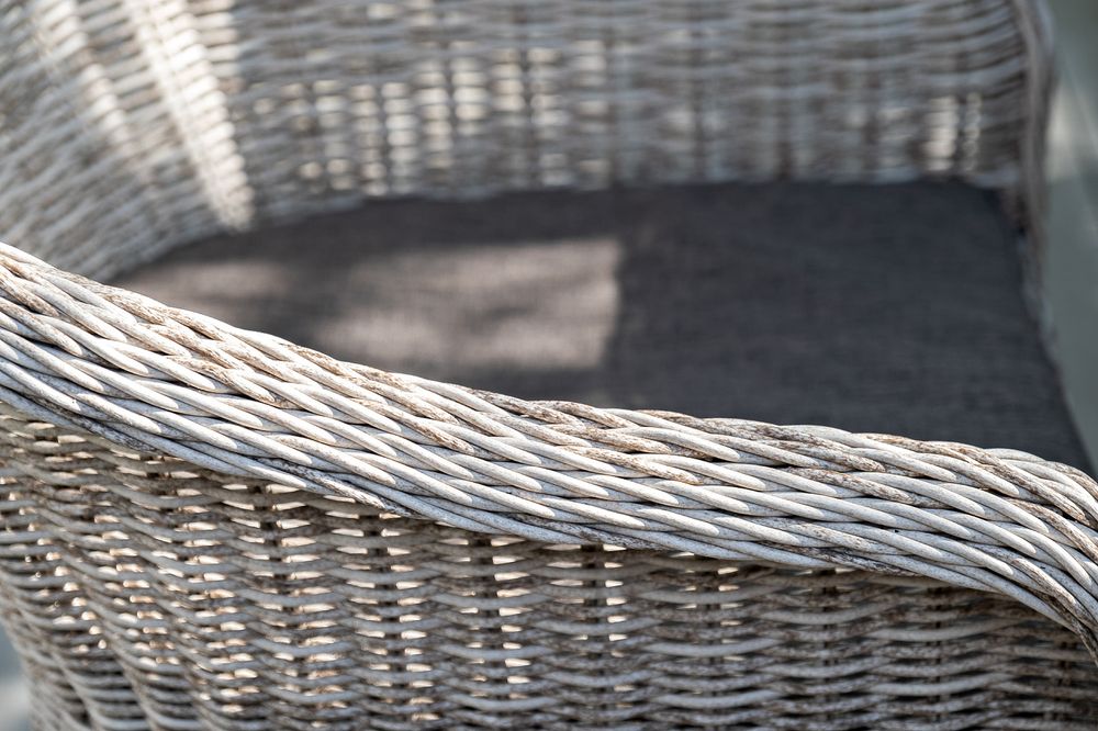 "Равенна" плетеное кресло из искусственного ротанга, цвет бежевый