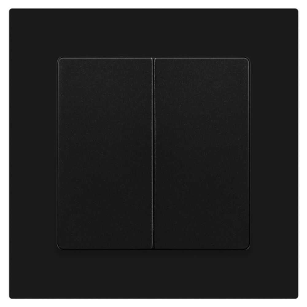 Выключатель Intro Accent 6-104-05 двойной, 10А-250В, IP20, СУ, AL/CU, антрацит