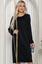 Платье Дефиле (черное) П12216-25 LT Collection