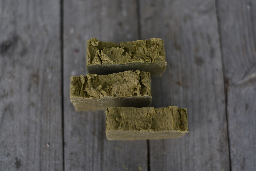 Банное мятное с солью, мыло