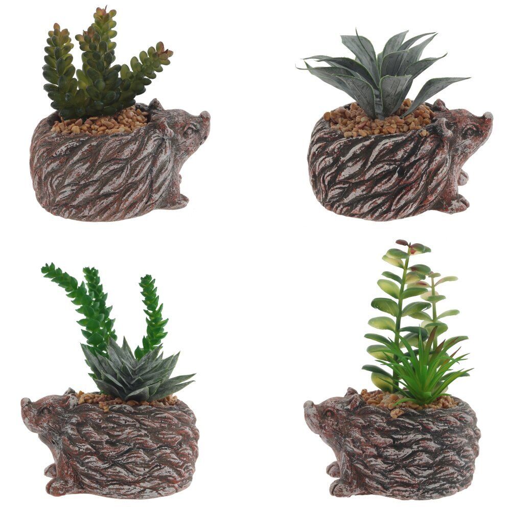 GAEM Цветочная композиция "Суккулент", L14 W12 H12 см, 4в.