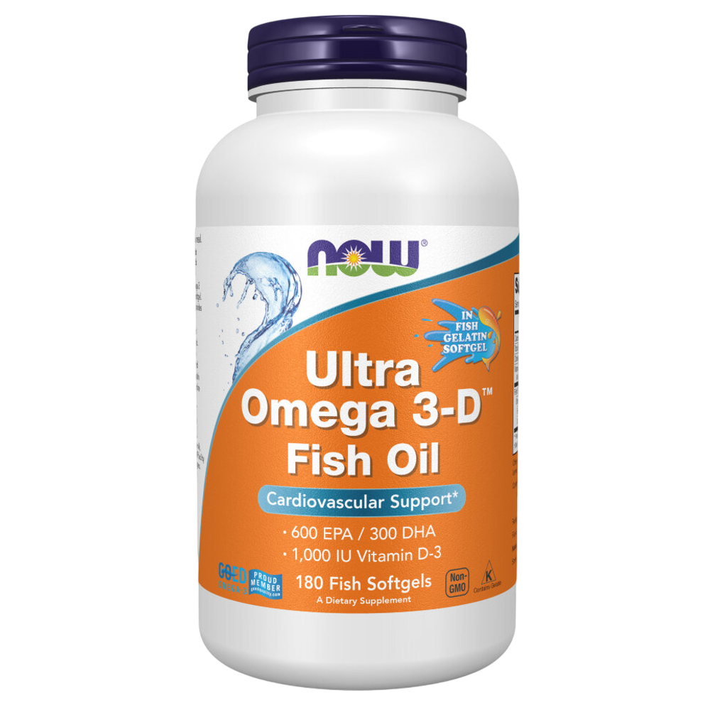 Now Foods Ultra Omega 3-D 180 softgels , Омега 3 + Витамин Д3