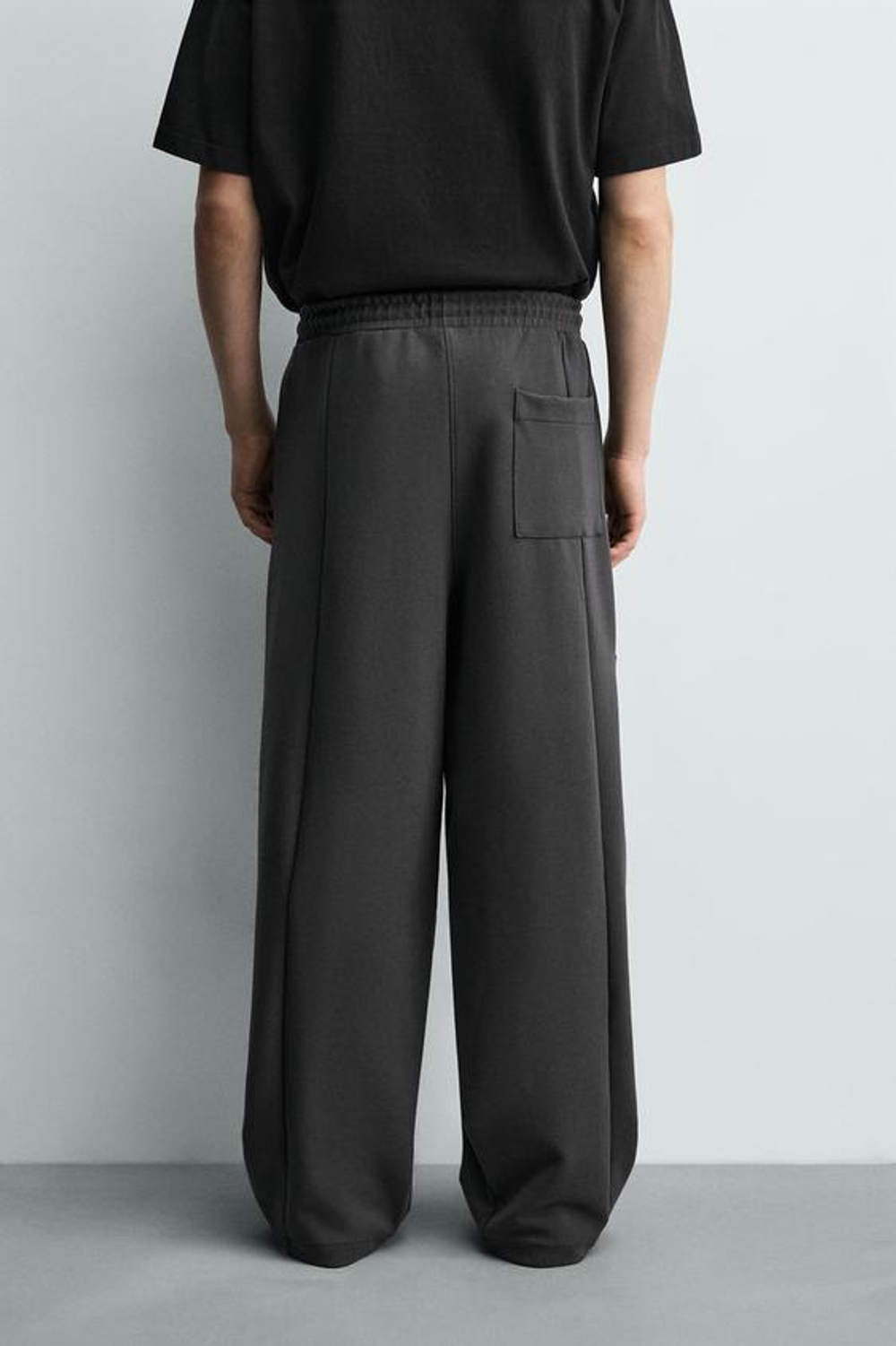 ZARA ДЖОГГЕРЫ КАРГО ИЗ ТКАНИ ИНТЕРЛОК, МЯГКИЙ СЕРЫЙ