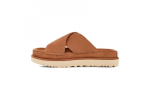 UGG Goldenstar Cross Slide - Chestnut