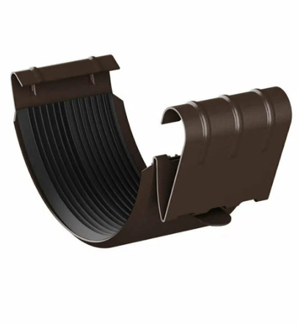 Водосток  PURAL Соединитель желоба  8017  0,55/125 мм