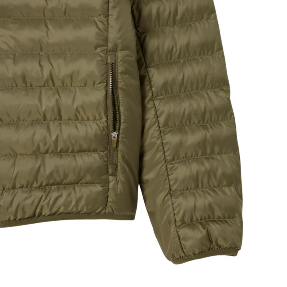 Мужская теннисная куртка Lacoste Water-Repellent Quilted Puffed - khaki green