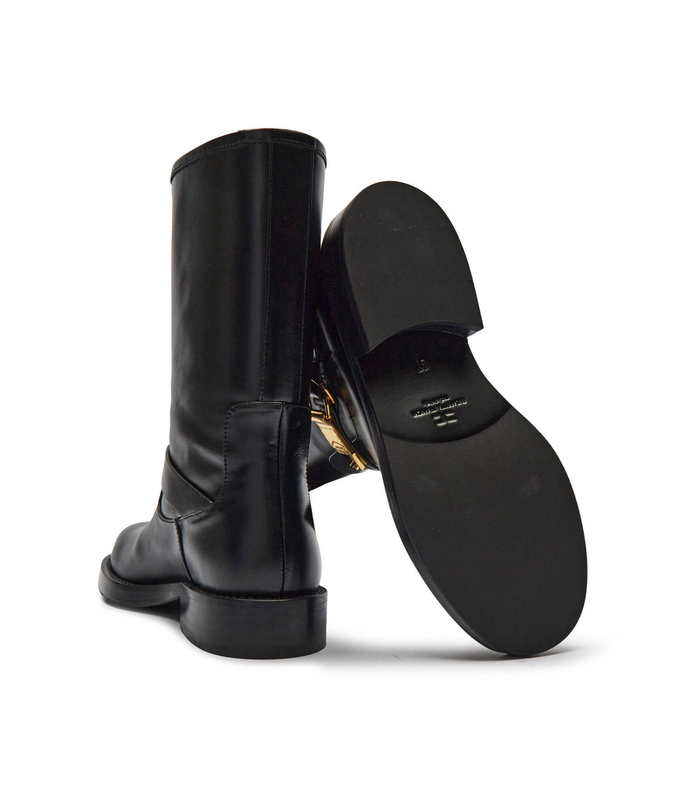 Кожаные ботильоны Elisabetta Franchi - черный(SA56B46E2)
