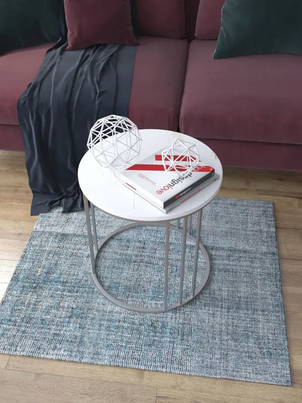 Журнальный стол Трио малый - СЗБ - МДФ в ПВХ