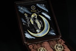 Набор лафитников для водки «Знаки Зодиака Дева» 2 шт. в подарочном футляре c художественным оформлением