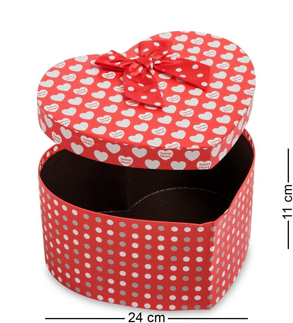 WG-55/2-B Коробка подарочная «Сердце» цв.красн./бел.