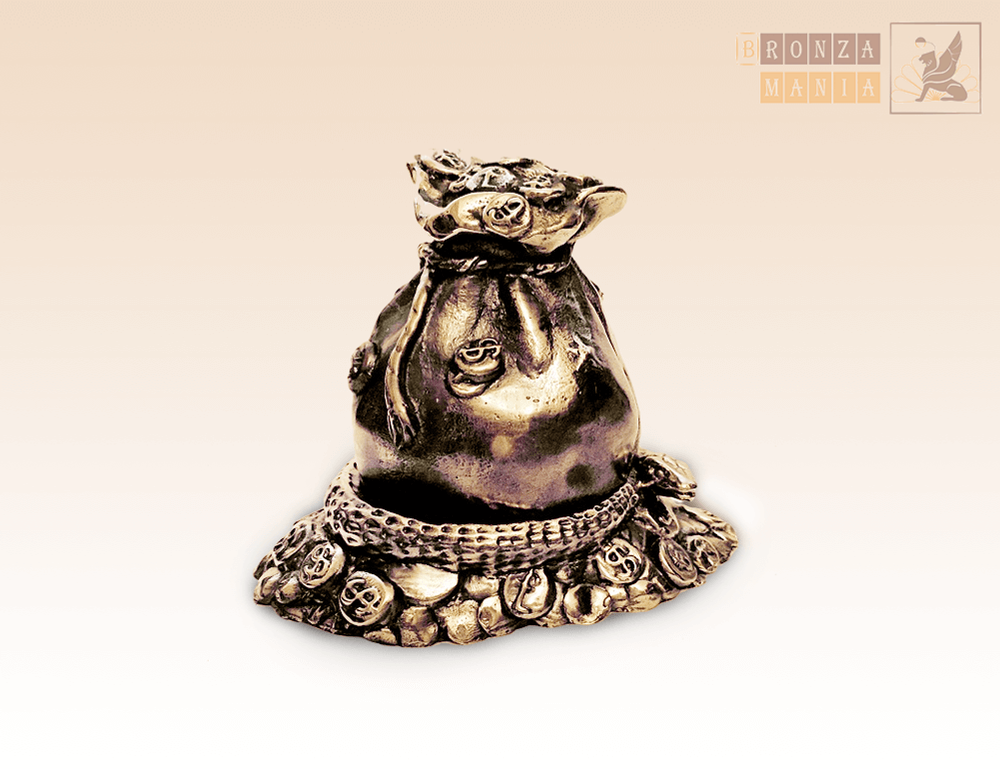 колокольчик Денежный мешок с подставкой