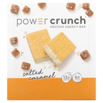 BNRG, Протеиновый энергетический батончик Power Crunch, оригинальная рецептура, соленая карамель, 12 батончиков, 40 г каждый