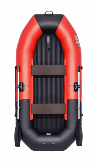 Гребная лодка ПВХ ТАЙМЕНЬ N-270 НД красно-чёрный