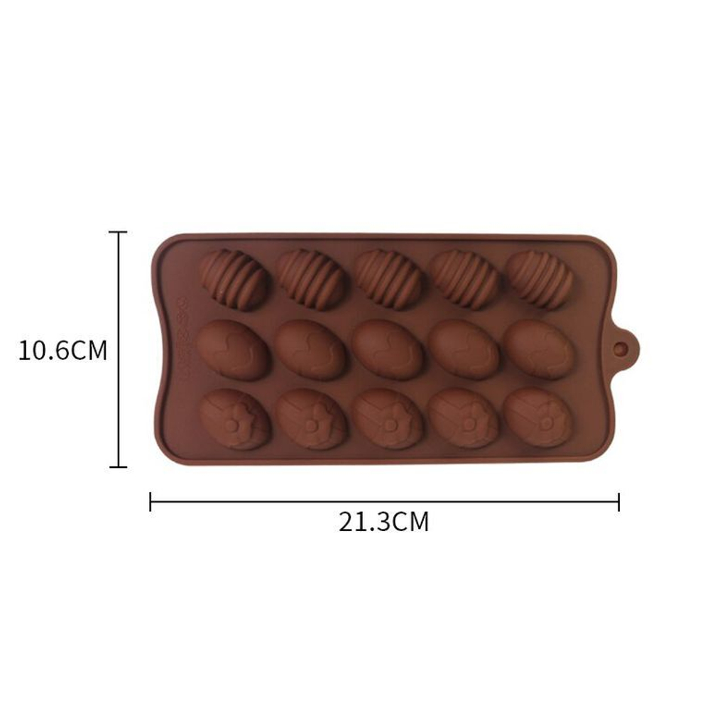 Форма силиконовая «Пасхальные яйца» 15 ячеек