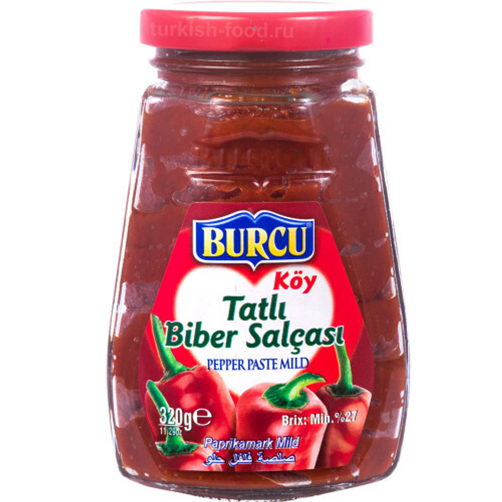 Перечная паста сладкая, BURCU TATLI BIBER SALCASI, 320гр