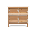 Обувница 4 ящика КЫМОР (HEMNES), 106х101х22 см, светло-коричневый