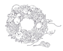 [Vol.2] Wild mouse Yururi's journey sketch. Coloring Book