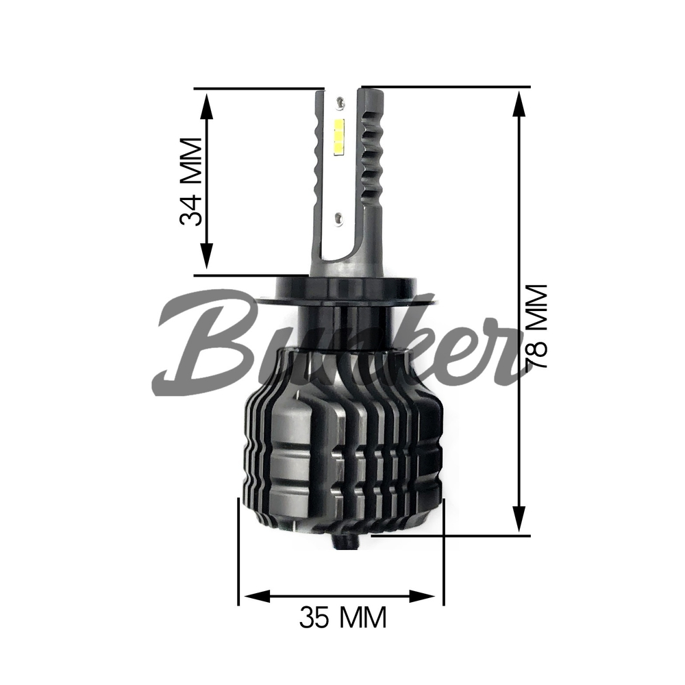 Cветодиодные лампы Sariti F5 цоколь H7 6000K,12V