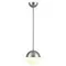 4959/1 PENDANT ODL22 345 мат.никель/металл/белый/стекло Подвес E27 1*40W PINGA