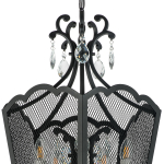 744157 Люстра CASTELLO 5х40W E14 ЧЕРНЫЙ/ЗОЛОТО