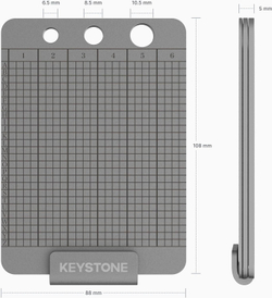 KEYSTONE Crypto Seed Storage (Keystone Tablet Punch) Металлический набор для гравировки и хранения сид-фразы из 24 слов