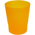 Кашпо для цветов пластиковое 1,25л «Радуга» оранжевый