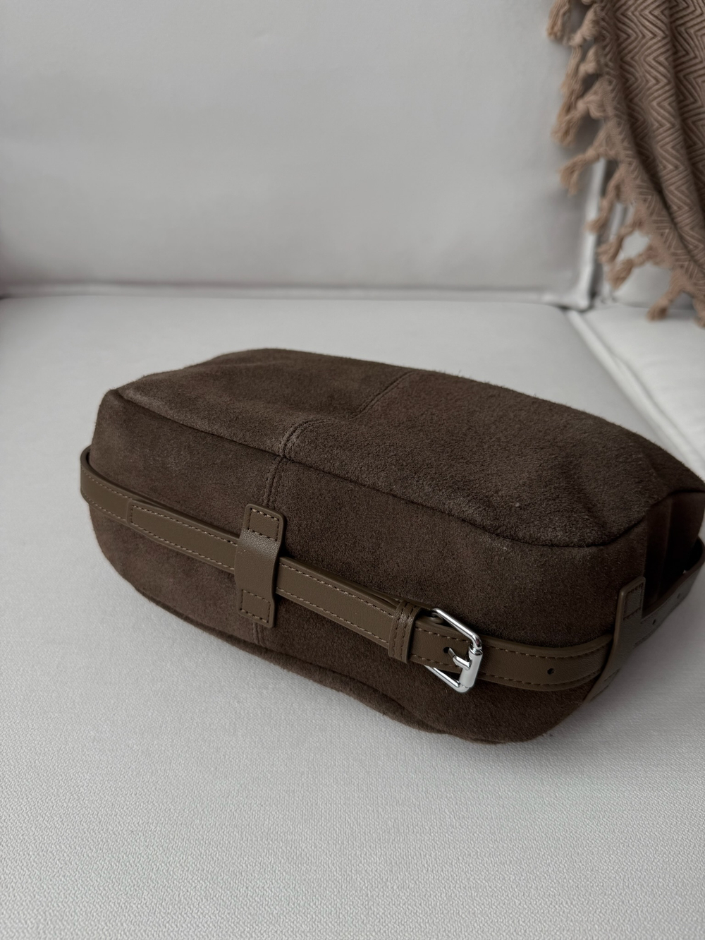 Сумка из натуральной замши