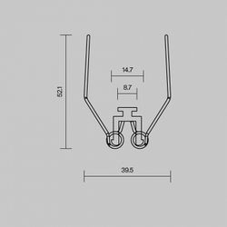 Набор скоб для встраивания профиля Maytoni  642004