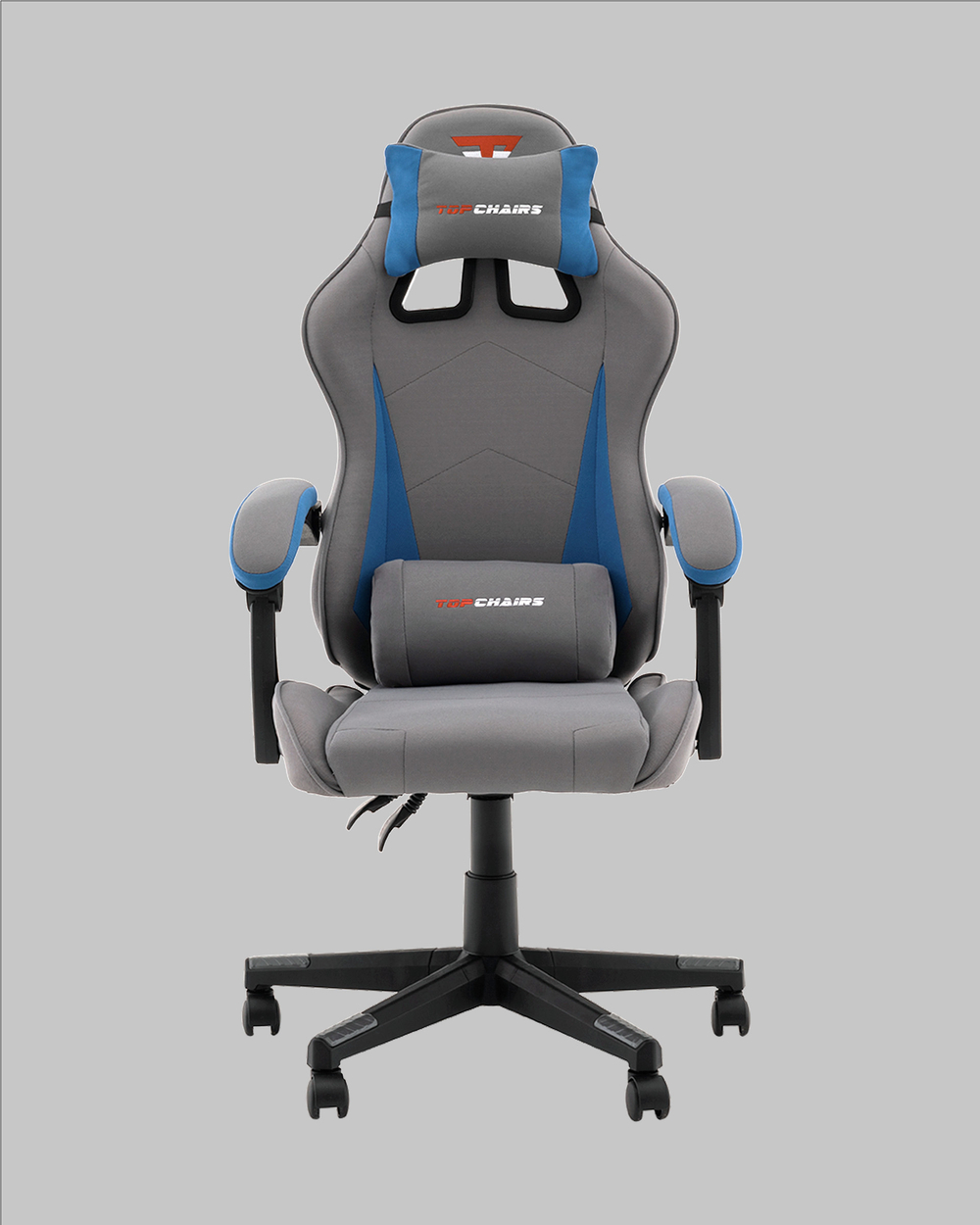 Кресло спортивное TopChairs Phantom серо-голубой