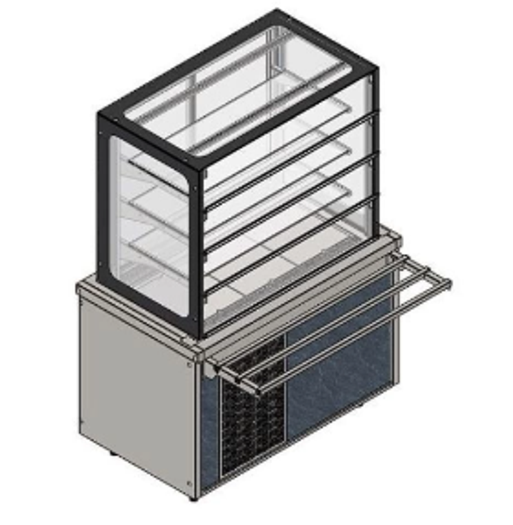 Витрина холодильная REFETTORIO City RCC23A, с дверками раздачи