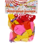 Воздушные шары 50 шт, 10»/25см «Красоты много не бывает», (микс)