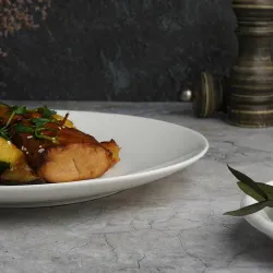 Тарелка d 25,5 см без борта белая фарфор P.L. Proff Cuisine [6]