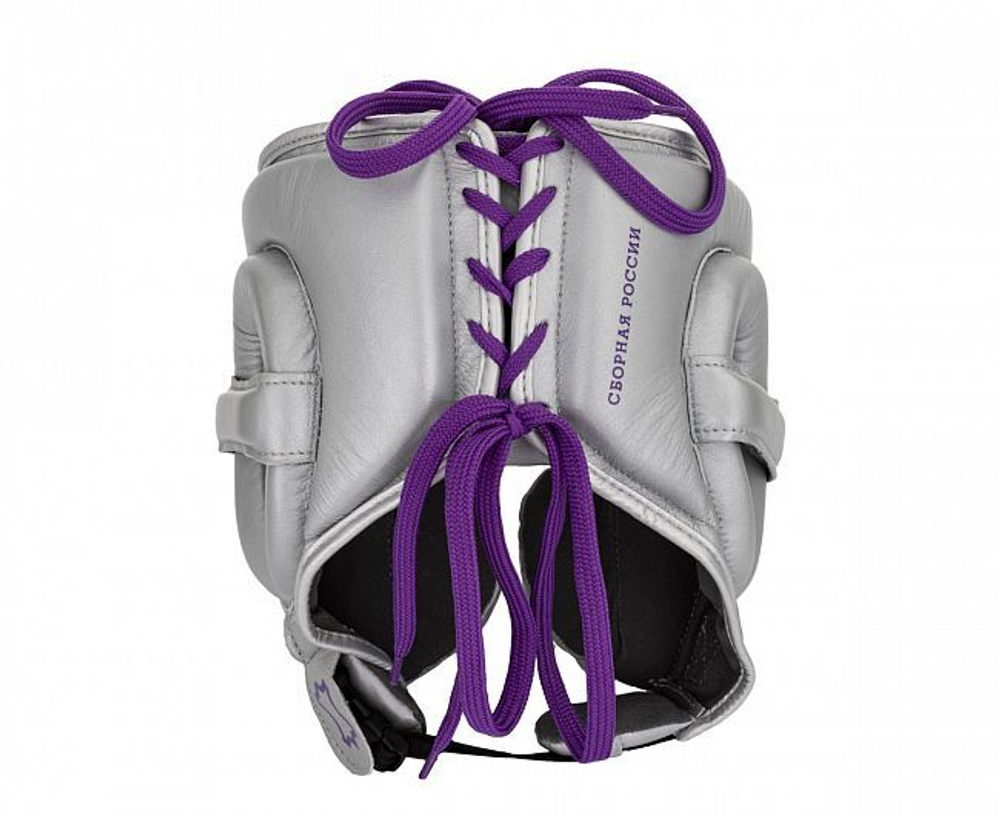 Шлем боксерский Clinch Undefeated Russian Team серебристый C162RT