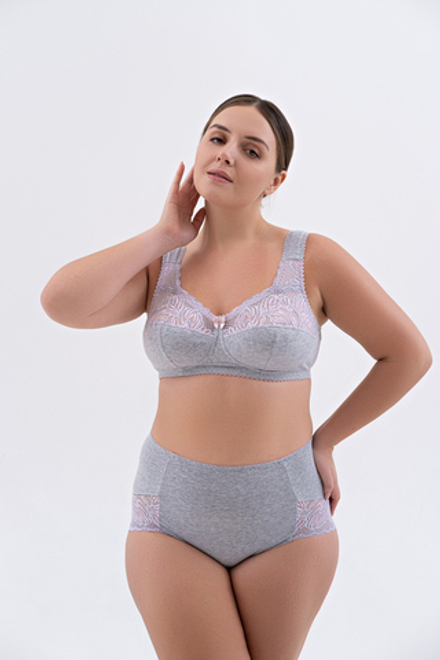 2911/ВC трусы "Серый с лотосом" (1101, 1102, 1104)