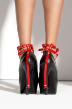 Украшение на щиколотки Bonita с фиксацией за каблук (Размер: S-M-L) (Цвет: черный)