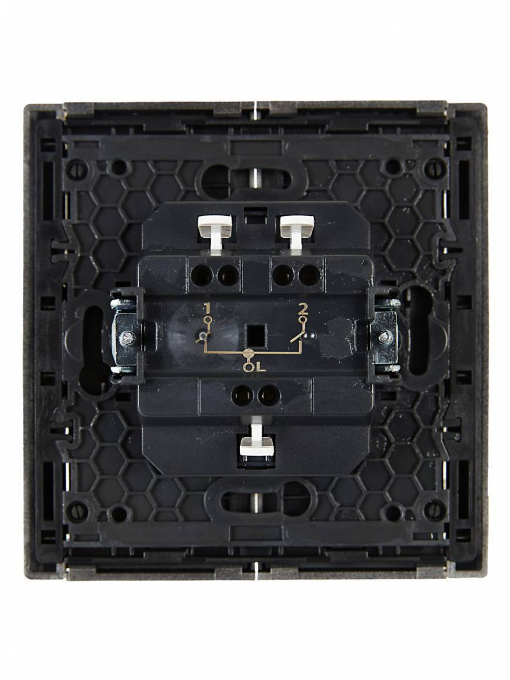 FORTE&PIANO Выключатель 2-клавишный 10А FP505 сталь IEK