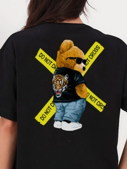 Футболка с принтом на спине мужская женская подростковая