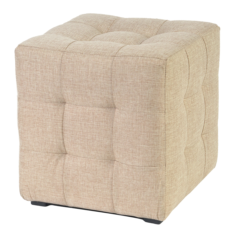 Пуф Лотос Бежевый Рогожка