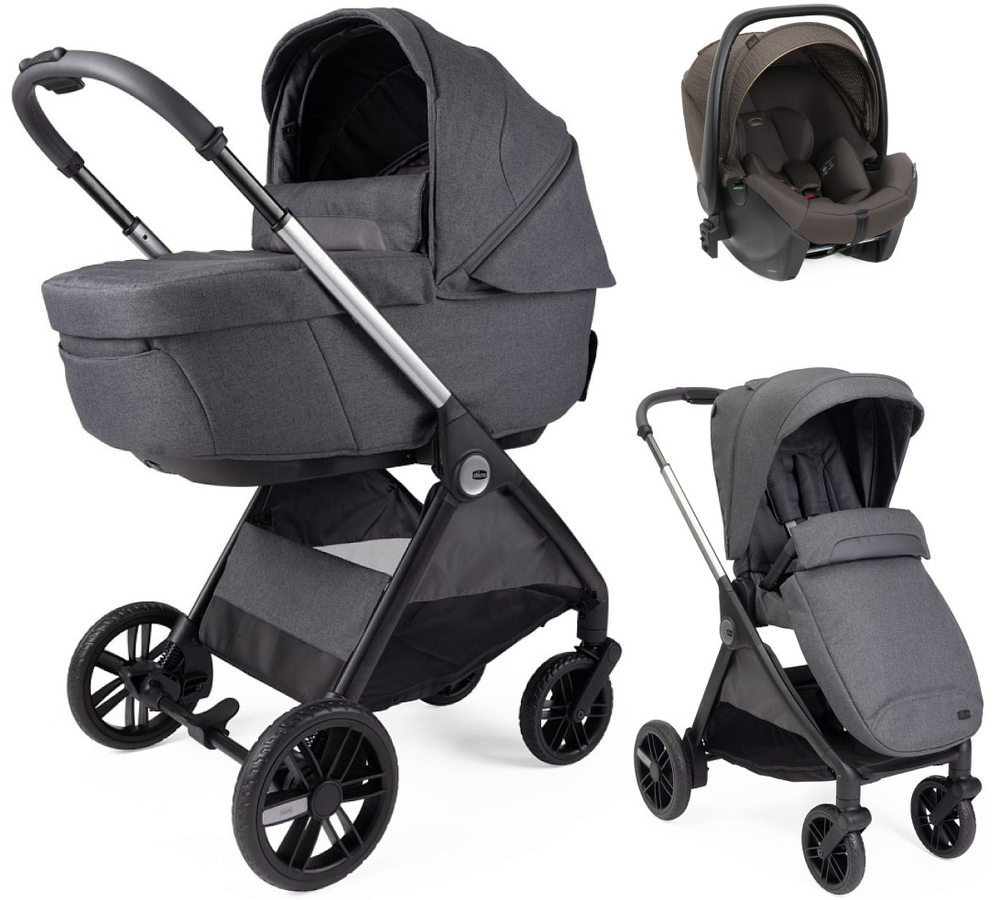 Коляска Chicco Bellagio 3 в 1 с автокреслом Kory Plus Bronze Lizard Re_lux Black Satin