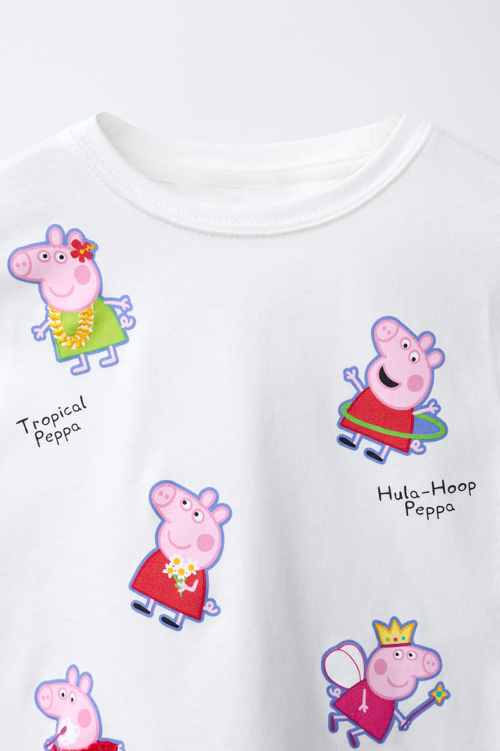 ZARA КОМПЛЕКТ ИЗ ФУТБОЛКИ И ЛЕГИНСОВ-ВЕЛОСИПЕДОК PEPPA PIG ™, СИНИЙ