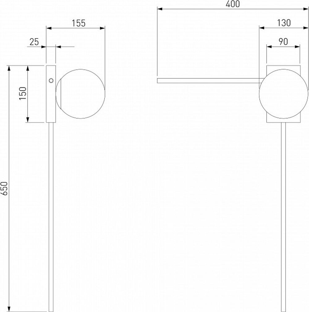 Бра Eurosvet Fredo 40034/1 латунь