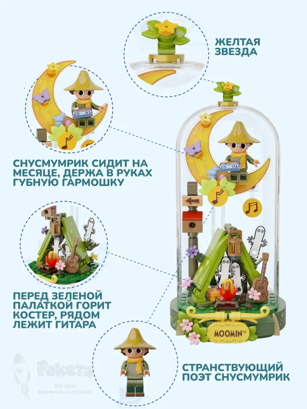 3Д Конструктор Pantasy Концерт Снусмумрика Мумий Тролль