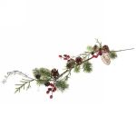 Ветка хвойная новогодняя «Ягодный Вальс» , 78 см