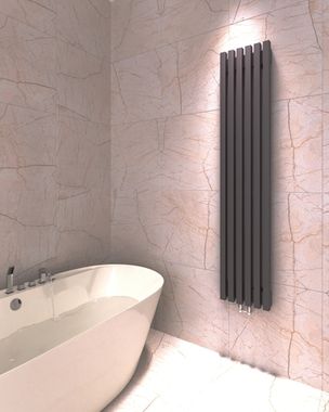 Вертикальные дизайн-радиаторы Q40 1750мм с боковым подключением