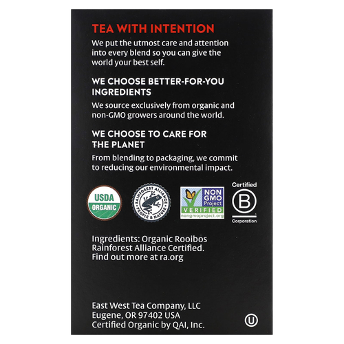 Choice Organics, Herbal Tea, ройбуш, без кофеина, 16 чайных пакетиков, 32 г (1,12 унции)