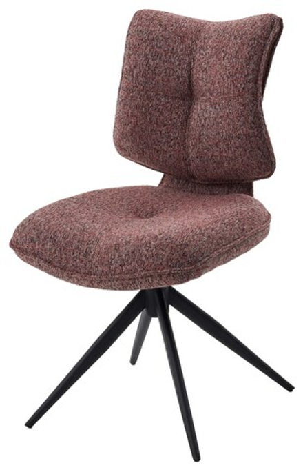 Стул ДЕЛИ (DELI) 360 град, цвет БРУСНИЧНЫЙ H300126-9 , ткань / ЧЕРНЫЙ каркас, ®DISAUR