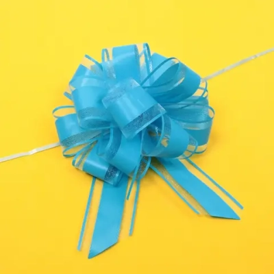 Бант для оформления подарка «Чудо» 5 см, d=15 см, Синий