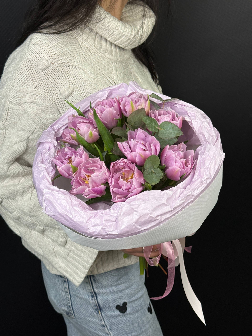 Пионовидный тюльпан сиреневый