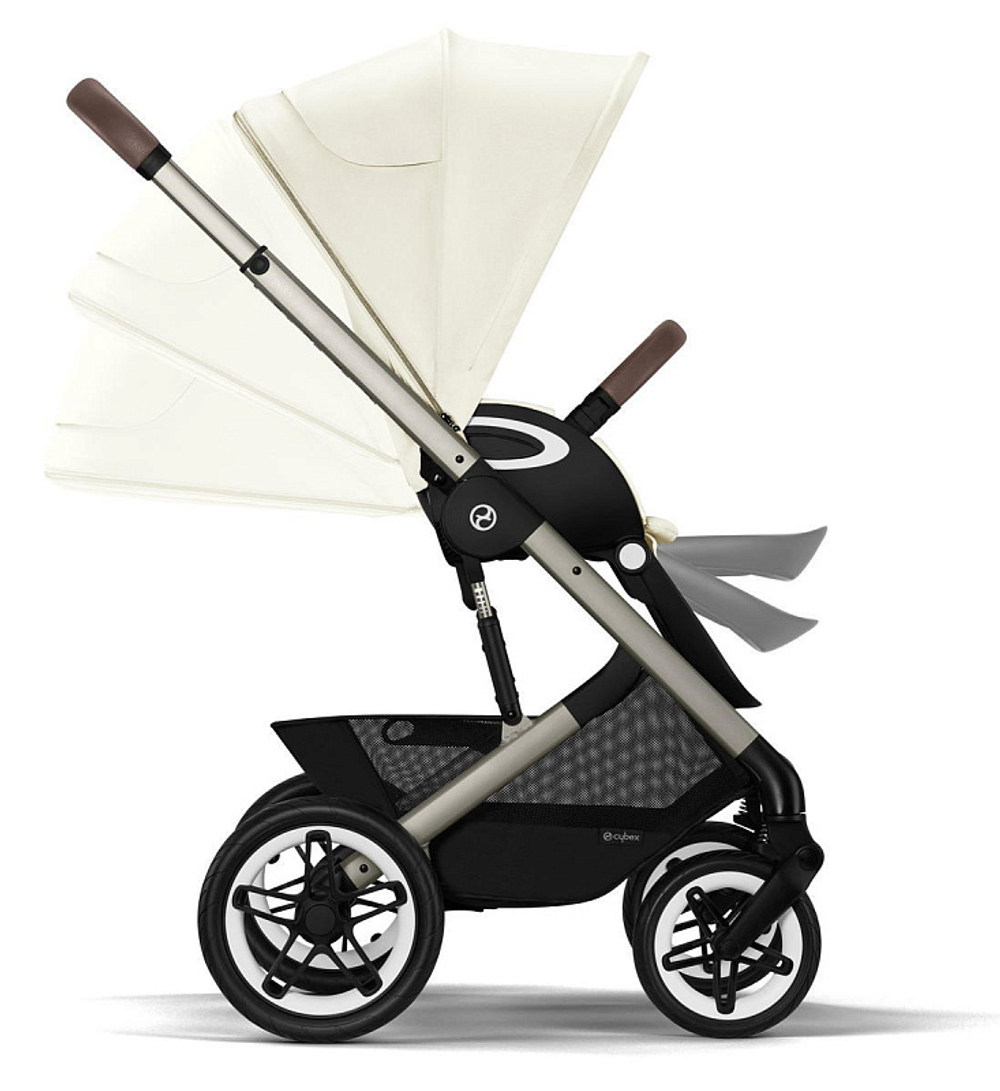 Прогулочная коляска Cybex Talos S Lux TPE Seashell Beige с дождевиком