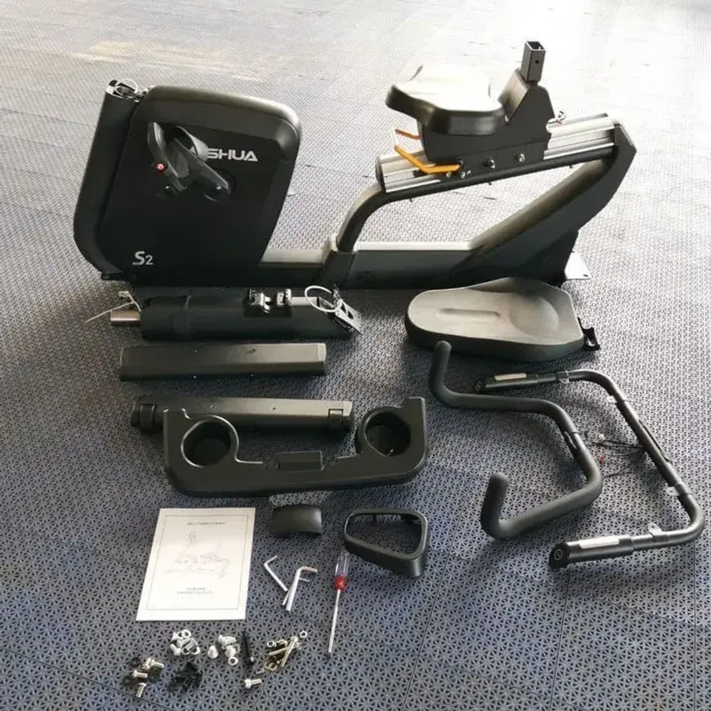 Велотренажер горизонтальный SHUA SH-B9100R LED